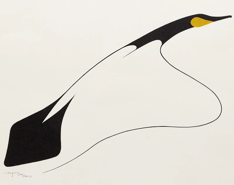 Benjamin Chee Chee, Proud Male, lithograph, 1977 - view 1