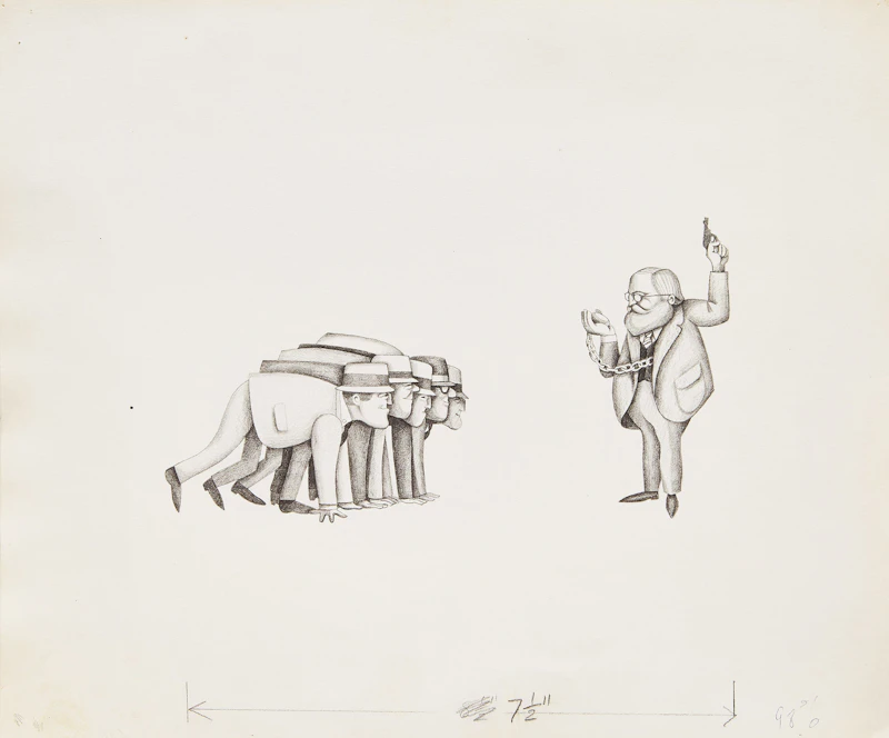 Various Artists, Nineteen Drawings and Illustrations , watercolour; pen & ink; graphite, circa 1960s - view 5