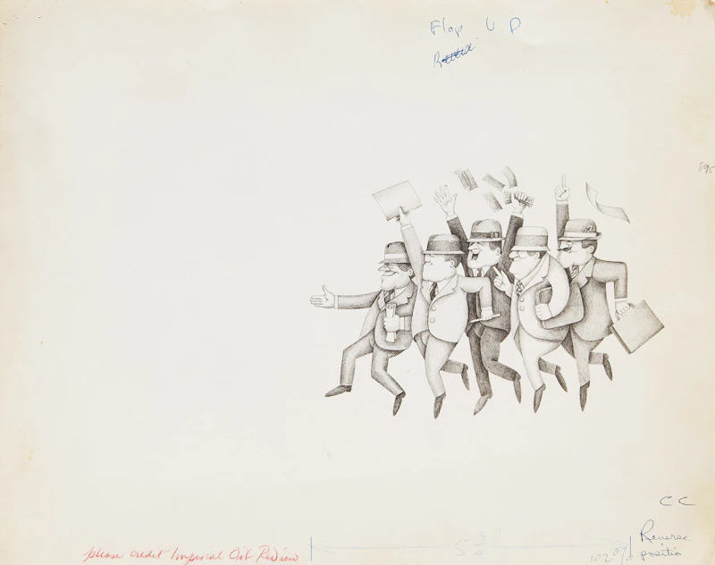 Various Artists, Nineteen Drawings and Illustrations , watercolour; pen & ink; graphite, circa 1960s - view 6