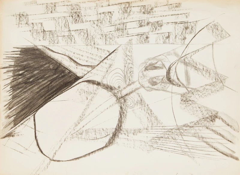 Gerald Milne Moses, Thirty Abstract Figures and Faces, charcoal; graphite on paper, 1959-1961 - view 3
