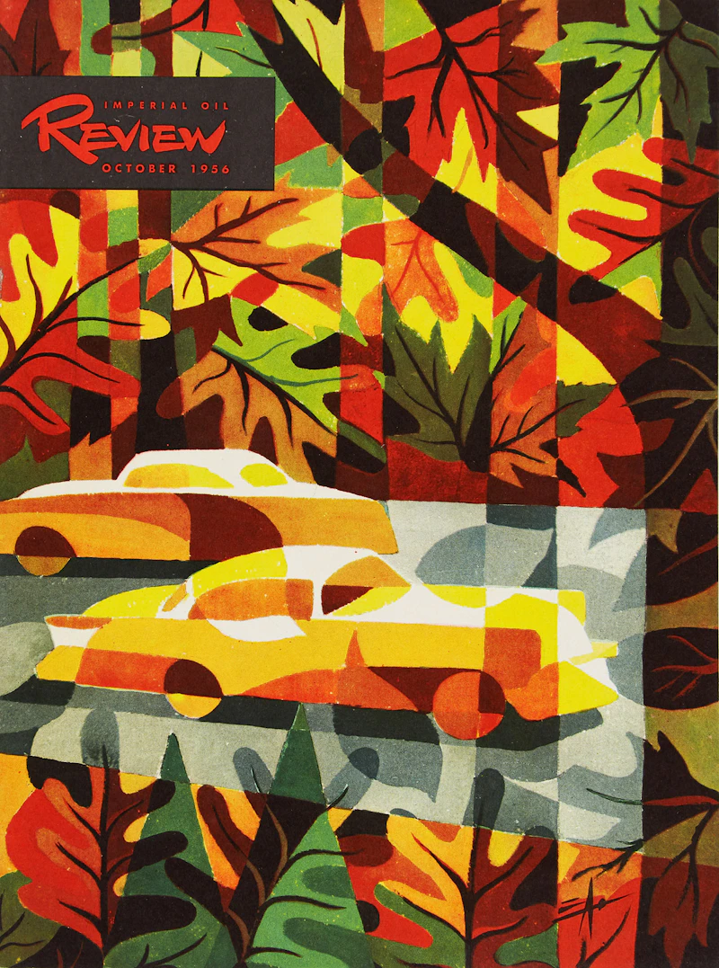 Eric Aldwinckle, Autumn Cars; Petrochemicals, two works on paper - view 5