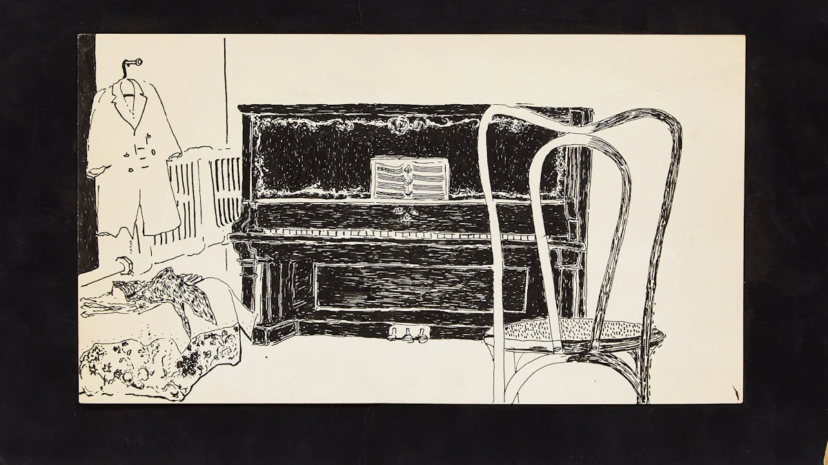 Louis de Niverville, Selection of Drawings and Prints, six pen and ink drawings; seven prints
