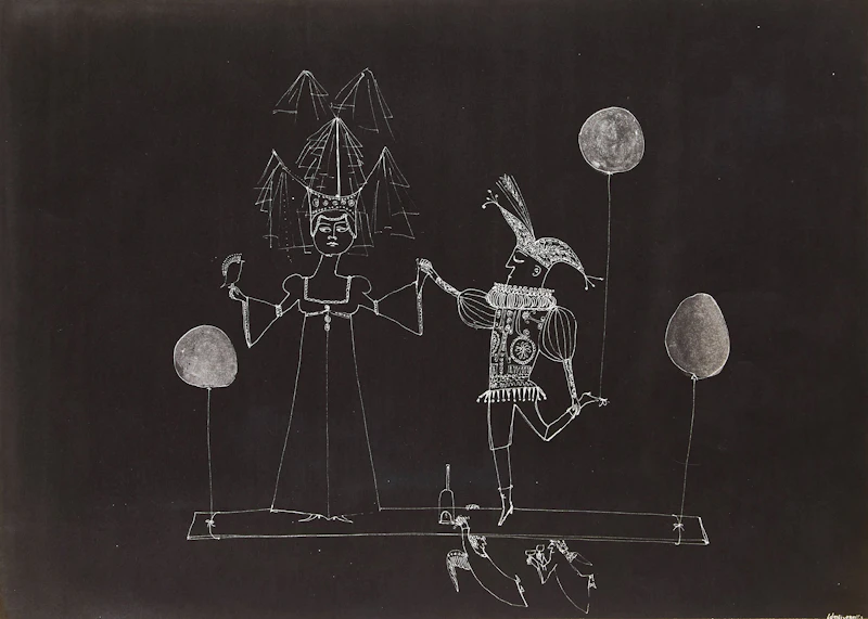 Louis de Niverville, Selection of Drawings and Prints, six pen and ink drawings; seven prints - view 6