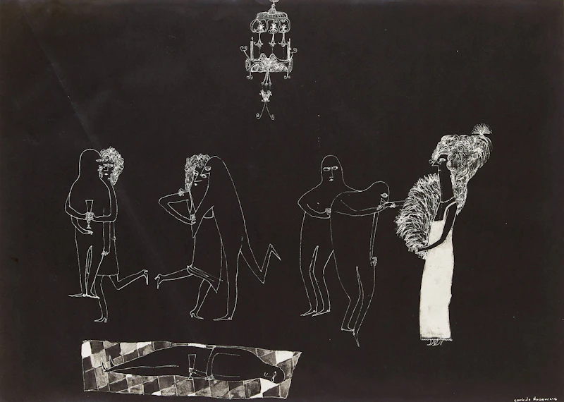 Louis de Niverville, Selection of Drawings and Prints, six pen and ink drawings; seven prints - view 8