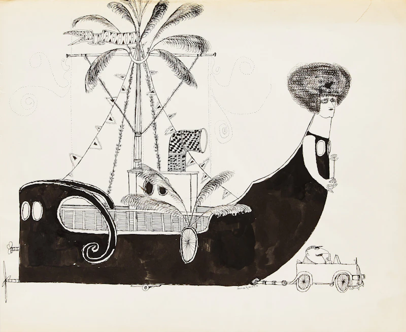 Louis de Niverville, Selection of Drawings and Prints, six pen and ink drawings; seven prints - view 11