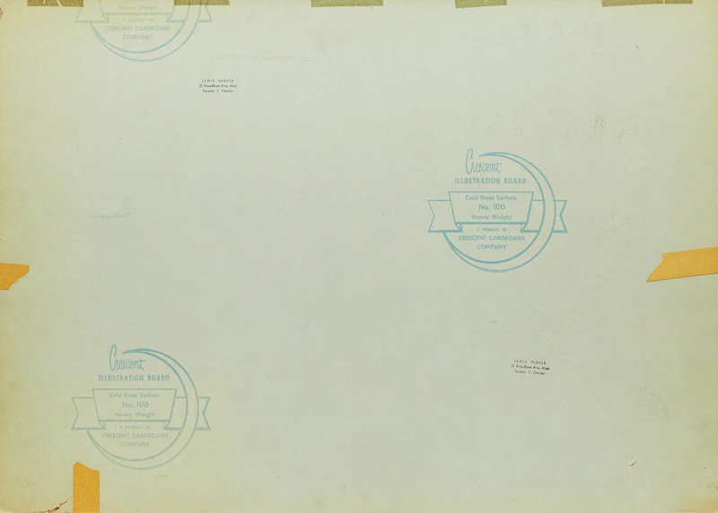 Lewis Parker, Seven Drawings of Figures and Animals, graphite on vellum, circa 1960 - view 2