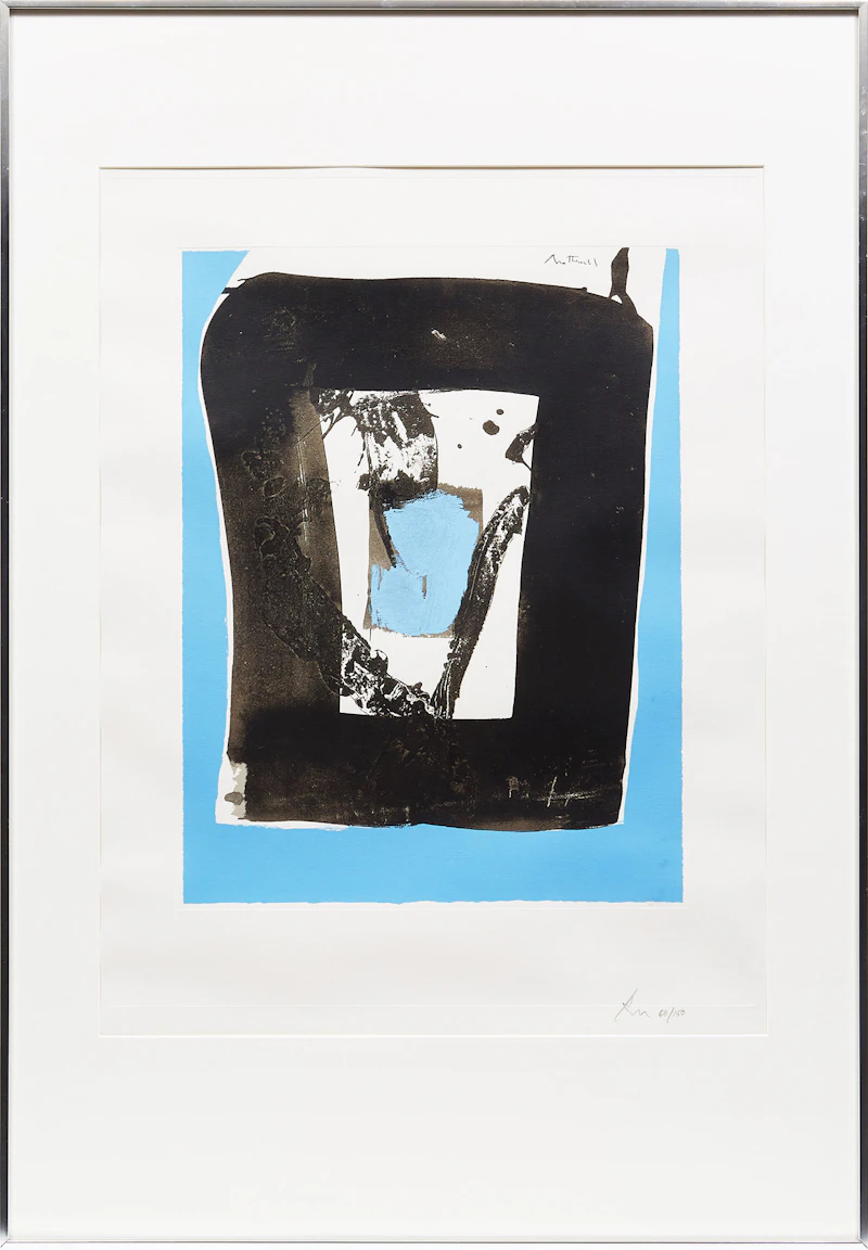 Robert Motherwell, Basque Suite C (Belknap 55; Engberg & Banach 84), silkscreen, 1973 - view 2