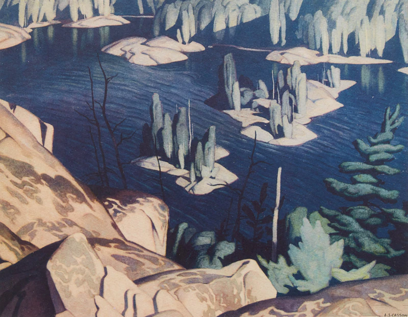 Alfred Joseph Casson, Summer Morning, colour serigraph
