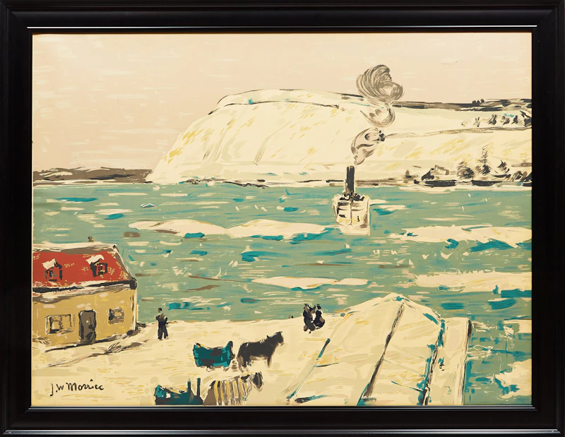 James Wilson Morrice, The Ferry, Quebec , sampson-matthews silkscreen - view 2