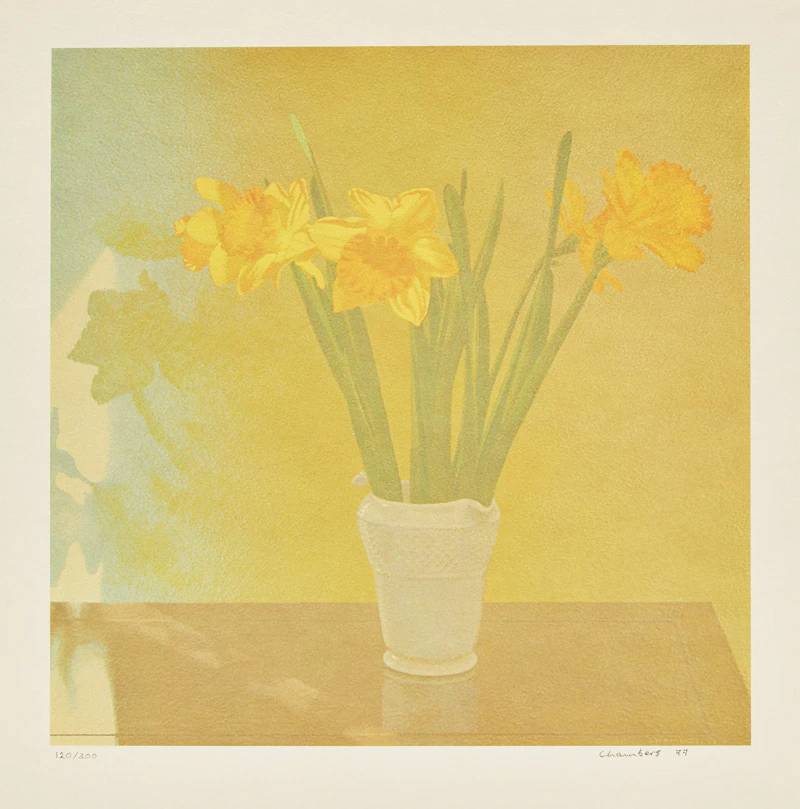 Jack Chambers, Jack Chambers; Daffodils, book with serigraph - view 2