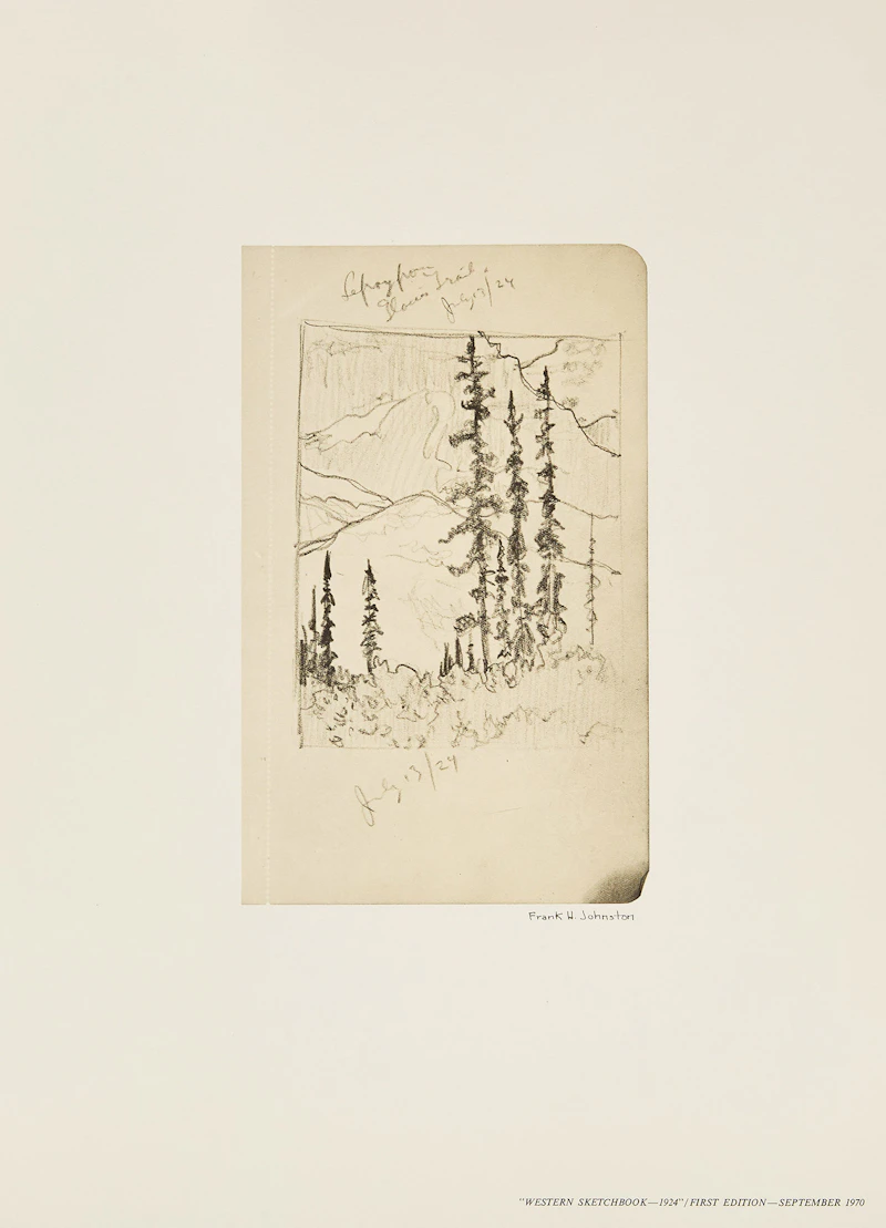 Frank Hans Johnston, Franz Johnston: Western Sketchbook - 1924, folio of eight prints, 1970 - view 8