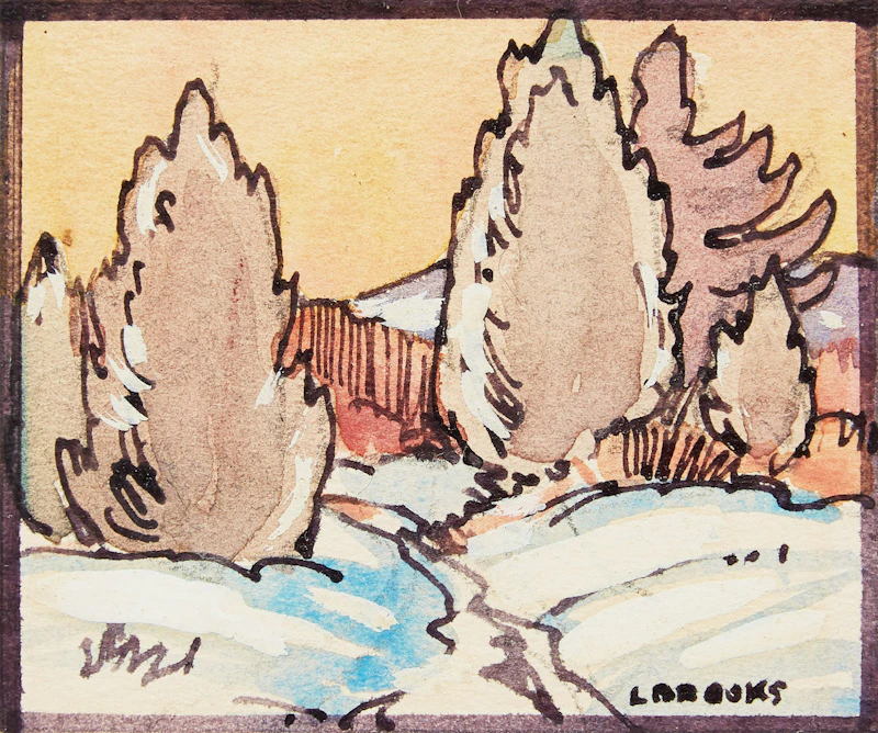Winter Landscape by Frank Leonard Brooks