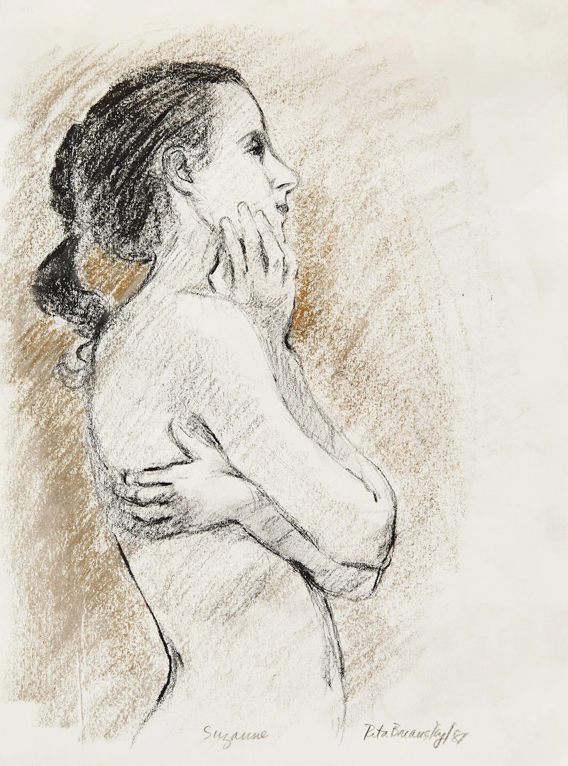 Rita Briansky, Suzanne, pencil drawing