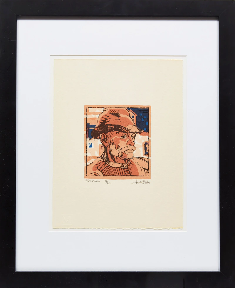 André Charles Biéler, Andre Bieler: An Artist’s Life and Times; “Mon Voisin”, book with framed colour woodblock - view 5