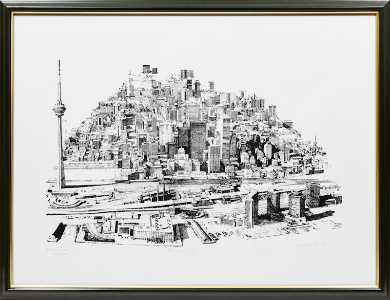 Enid Robbie, Toronto, 1975 (In Praise of Cities 6, 3/5), lithograph, 1976 - view 2