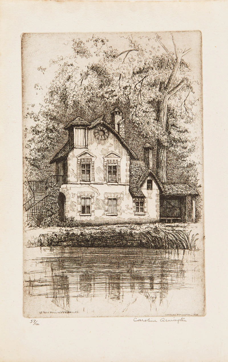 Le Petit Moulin à Versailles; Rue de L’Arc Constantine by Caroline Helena Armington