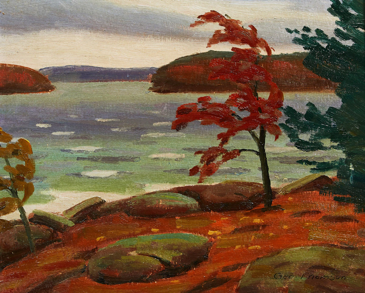 George Thomson, High Wind, oil on board