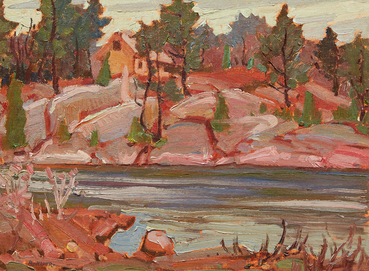 Russell J Hider, Hider’s Cottage, oil on canvas board, 1962