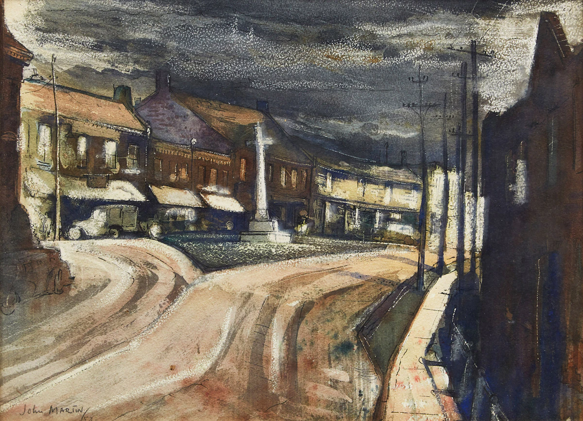 John (Jack) Martin, Old Colonial, Ont., mixed media on paper, 1953
