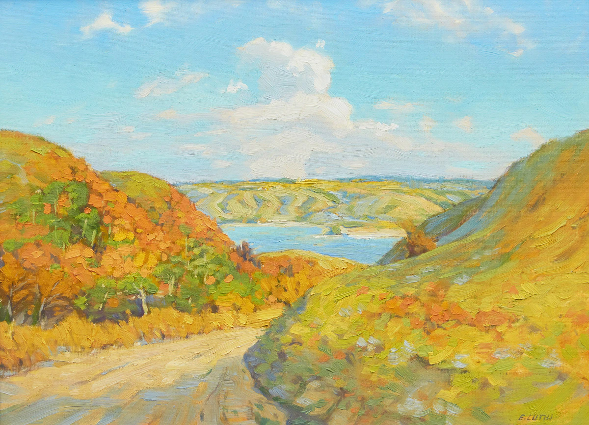 Ernest Luthi, September, oil on canvas board