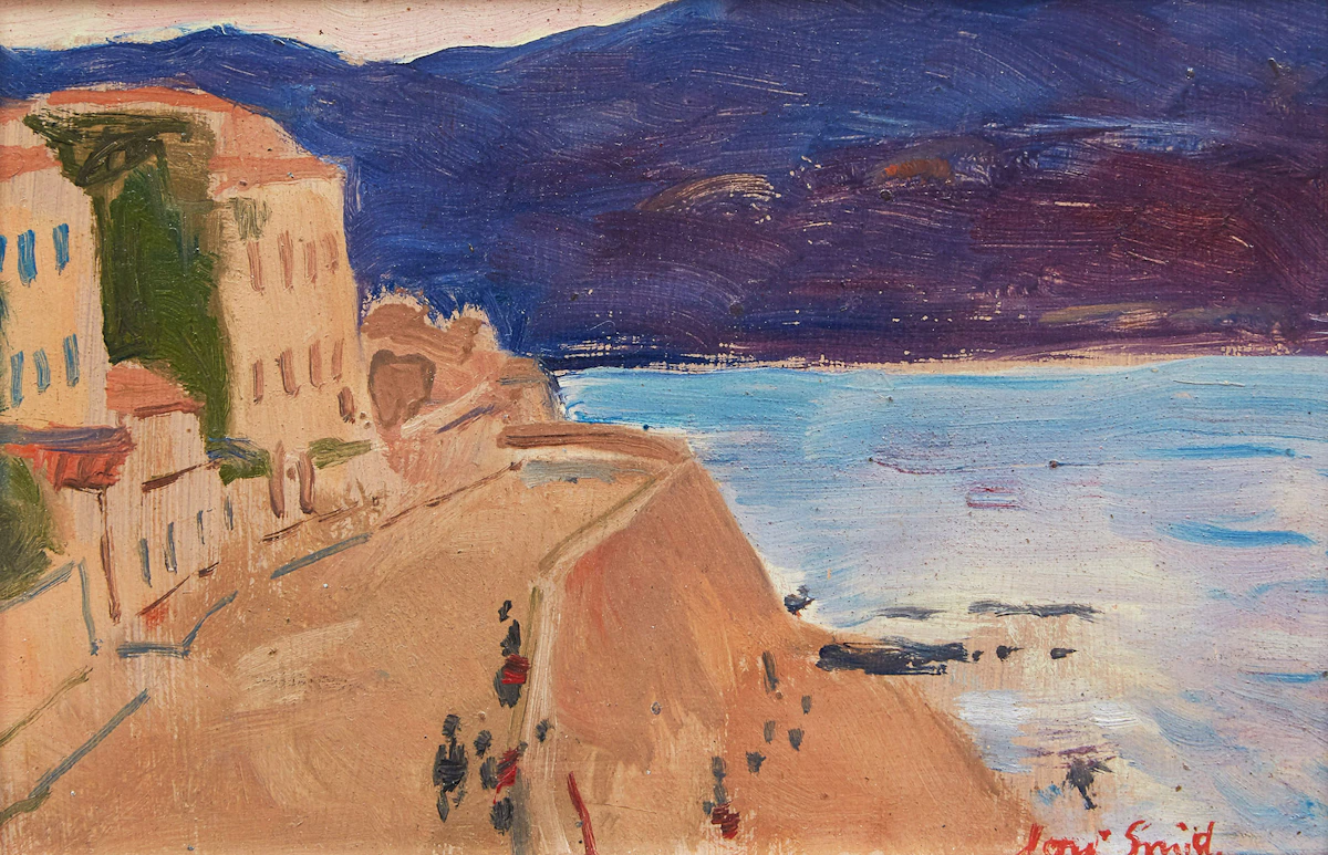 Marjorie (Jori) Smith, Nice, France, oil on board