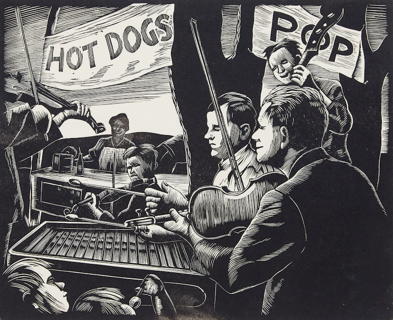 Workers Picnic by Leonard Hutchinson