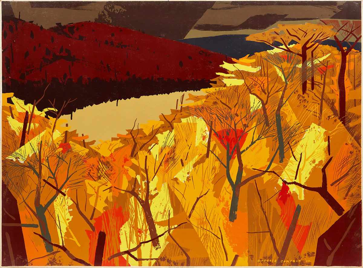 Charles Fraser Comfort, Algonquin Lake, sampson-matthews silkscreen