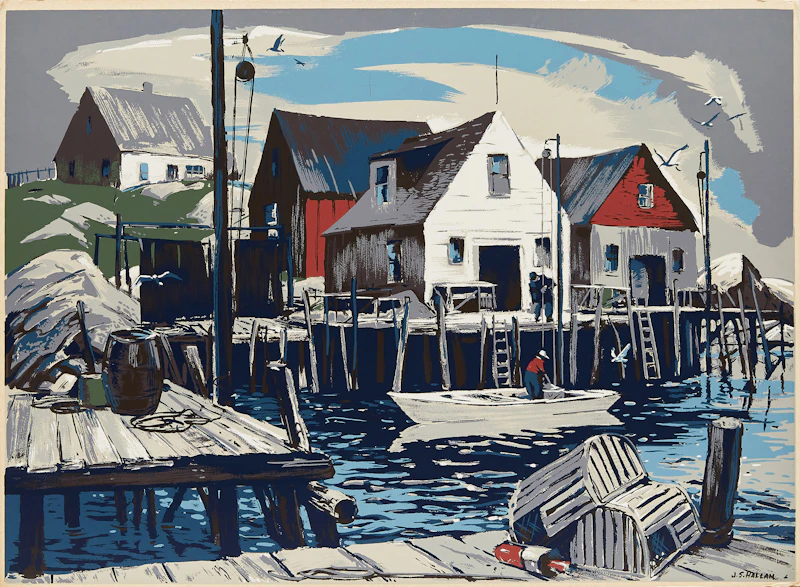 Indian Harbour, Nova Scotia by Joseph Sidney Hallam
