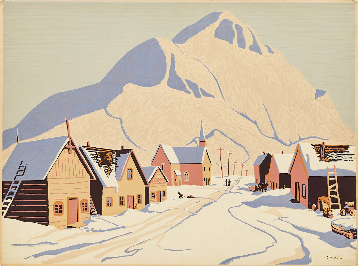 Dorothy Williams, Indian Village, sampson-matthews silkscreen