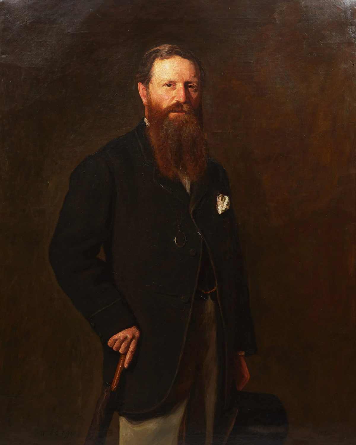 William Baxter Collier Fyfe, Portrait of a Gentleman, oil on canvas, 1876