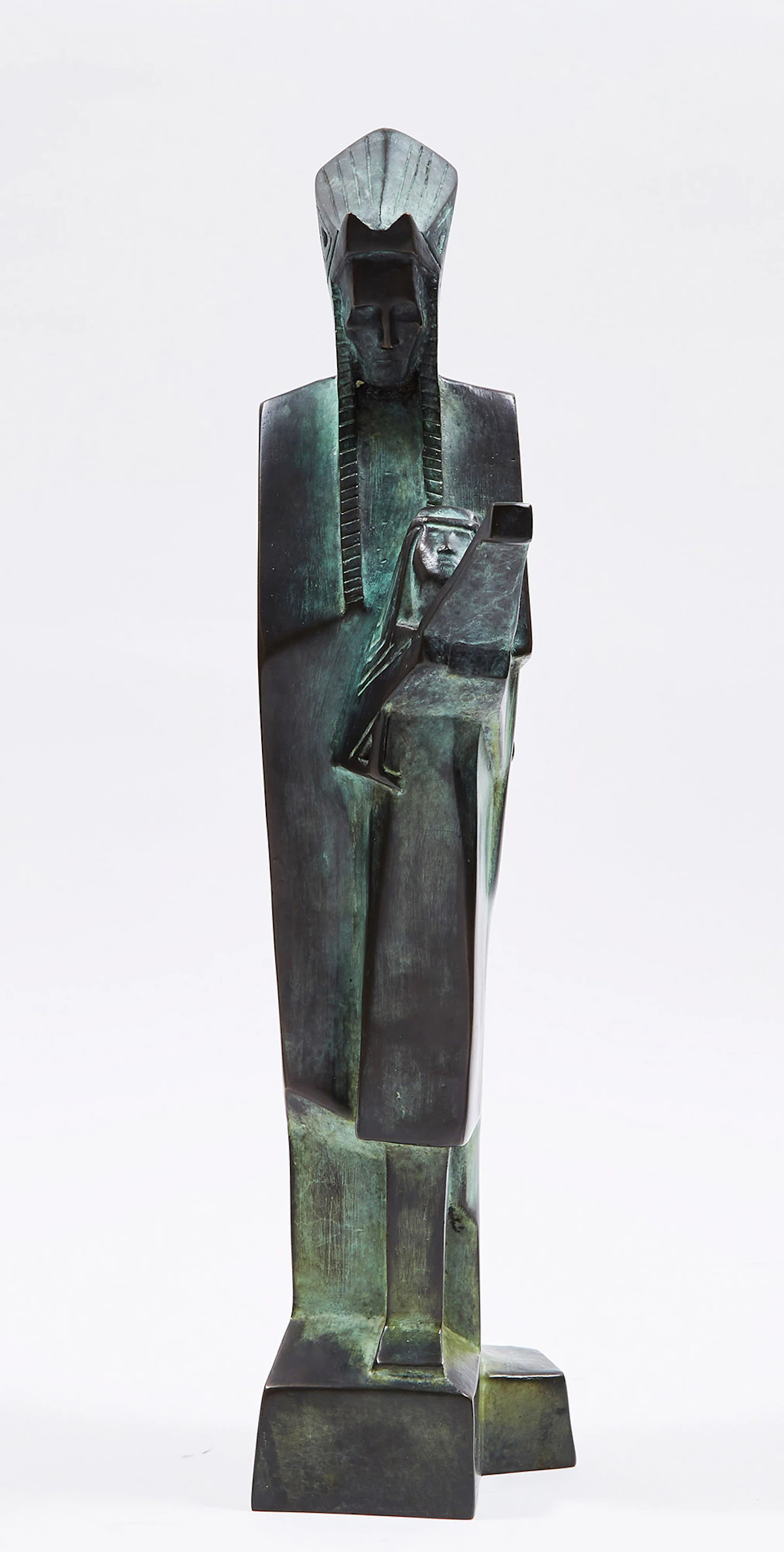 Frank Lloyd Wright, Nakomis and Nakoma (1974), two bronze sculptures (posthumous), 1974