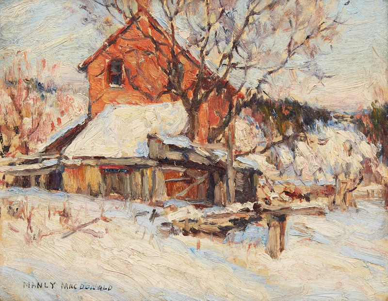 York Mills House in Winter by Manly Edward MacDonald