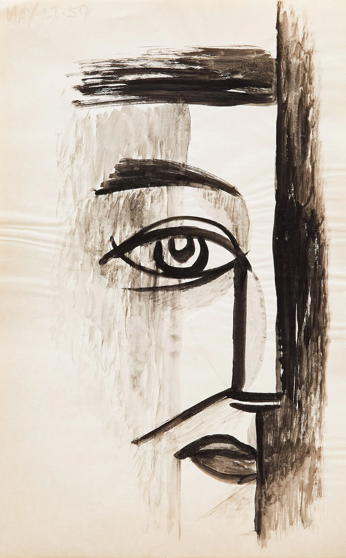 Gerald Milne Moses, Fifteen Figurative and Abstract Drawings , watercolour