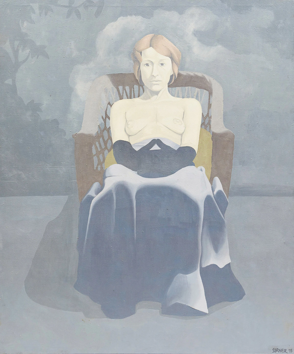 Susan Sarner, Portrait of a Widow, oil on canvas, 1973