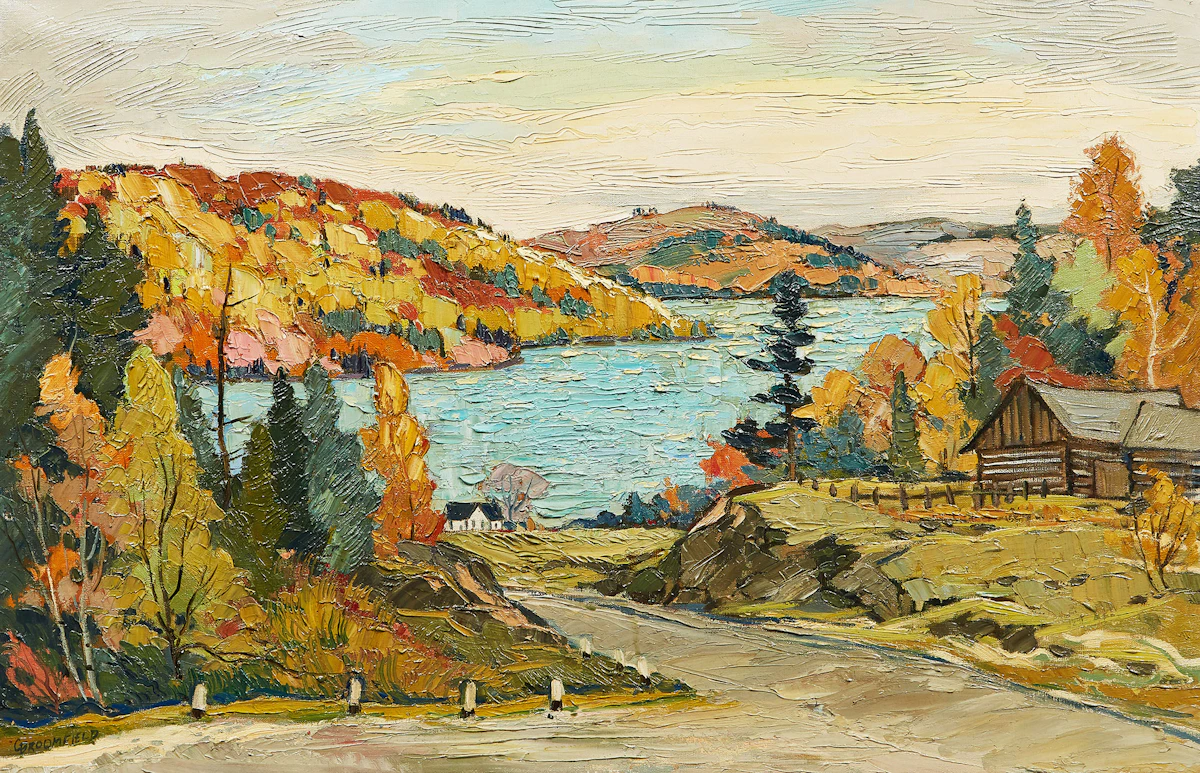Adolphus George Broomfield, Road to Barry’s Bay, Ontario, oil on canvas, 1960