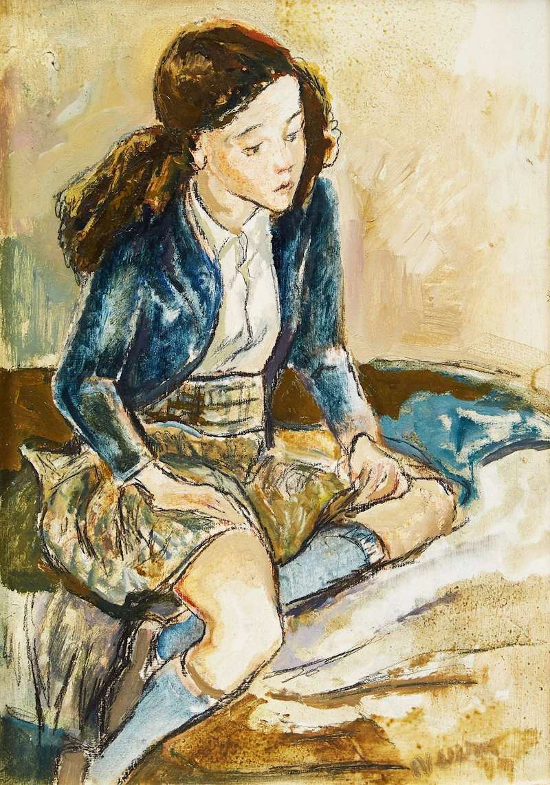 Seated Girl by John Beatty Newman