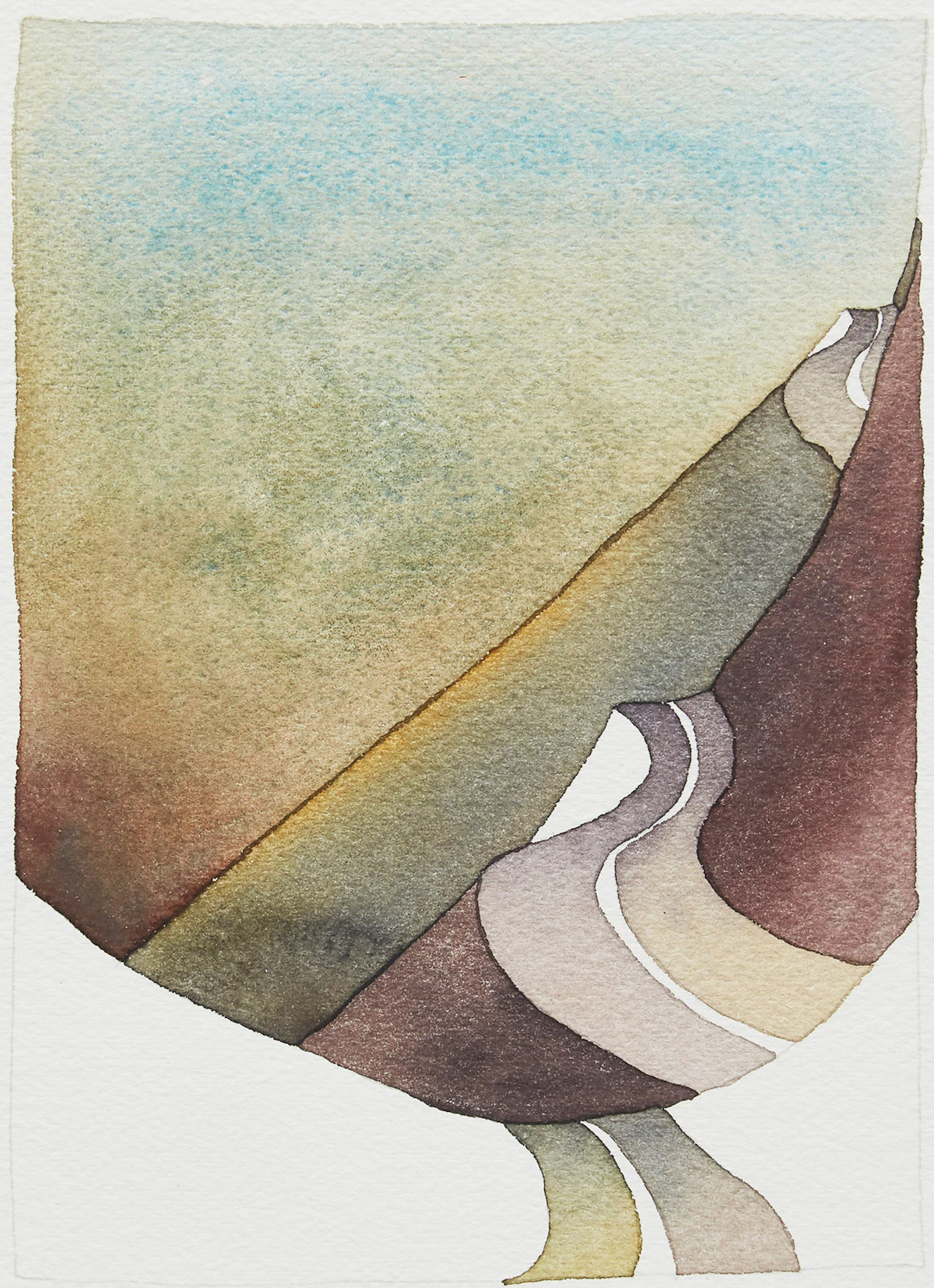 Robert Sinclair, Untitled Abstract, watercolour, 1982