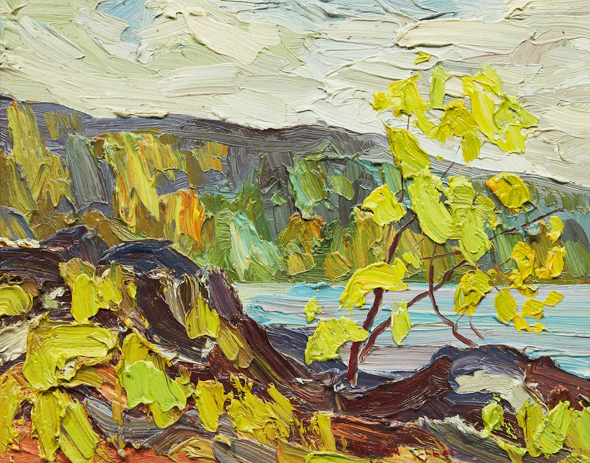 Arthur Lloy, Summer Lake, oil on board, 1968