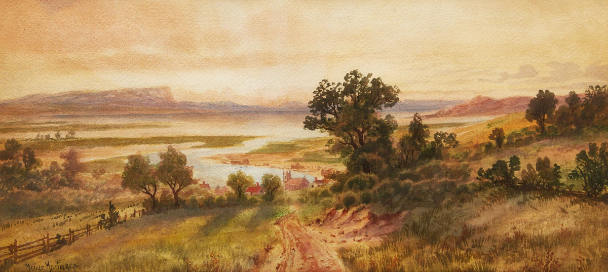 Thomas Mower Martin, Basins of Minas, watercolour, 1912