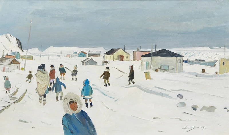 Ikaluit Village, Baffin Island, 1969  by George Lorne Holland Bouchard