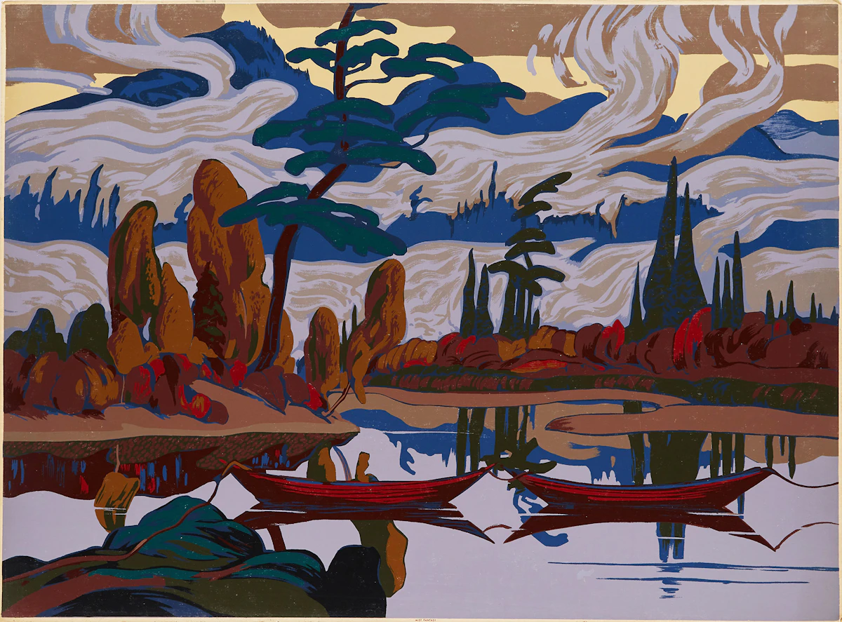 James Edward Hervey MacDonald, Mist Fantasy, sampson-matthews silkscreen