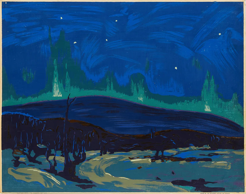 Tom Thomson, Northern Lights, sampson-matthews silkscreen
