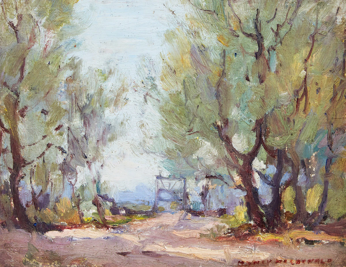Manly Edward MacDonald, Island Park, Toronto (Looking Cityward), oil on board