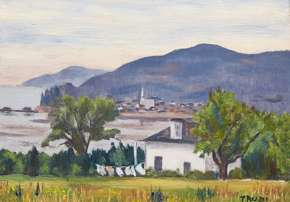 Patricia Trudi Pilot, Quebec Landscape, oil on board