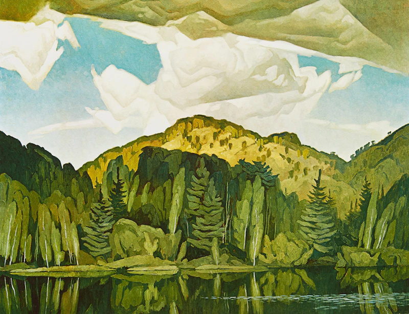 Alfred Joseph Casson, Bedard Pond, colour serigraph