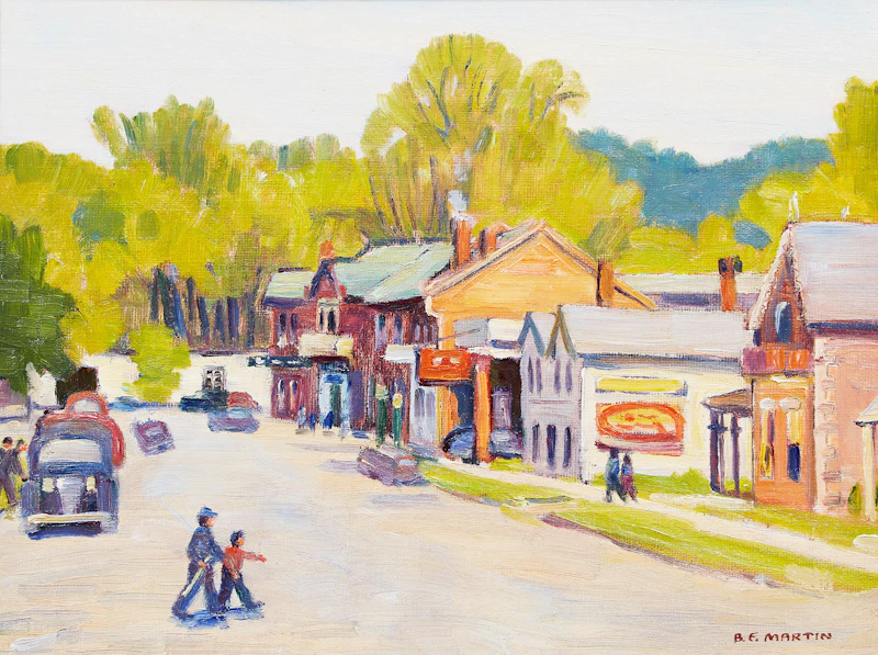 Bernice Fenwick Martin, Spring, Markham, Ont., oil on board