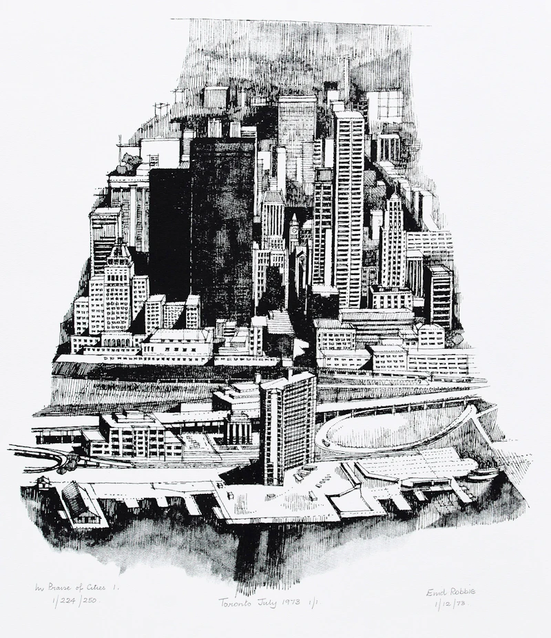 Toronto, July 1973 (In Praise of Cities I, 1/2) by Enid Robbie