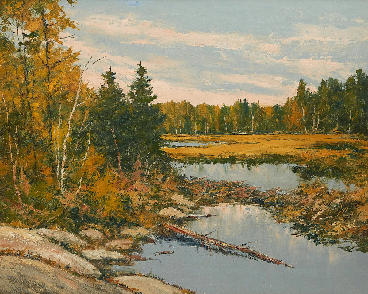 Wilf Frank Griffiths, Beaver Dam, Muskoka, oil on board