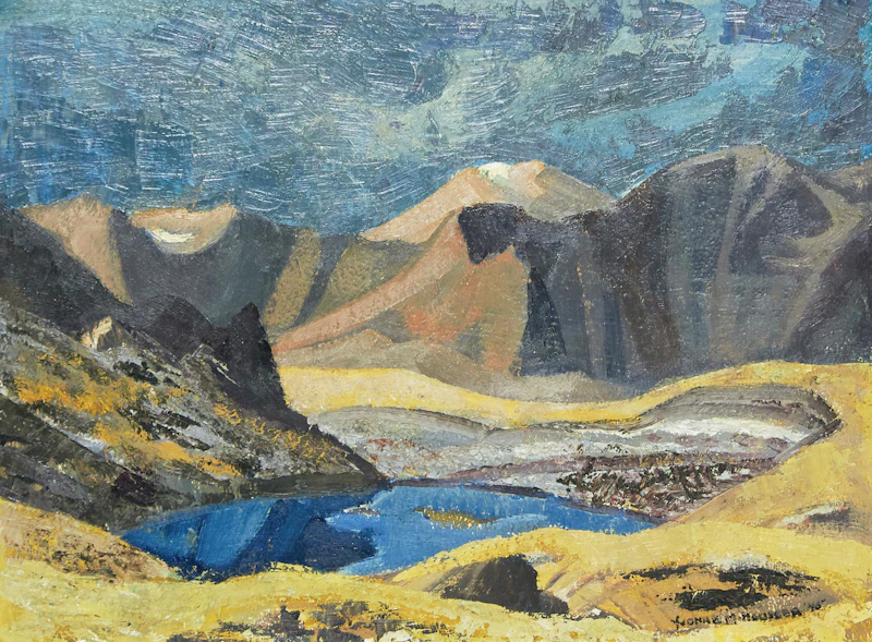 Yvonne McKague Housser, Above Tree Level, oil on board