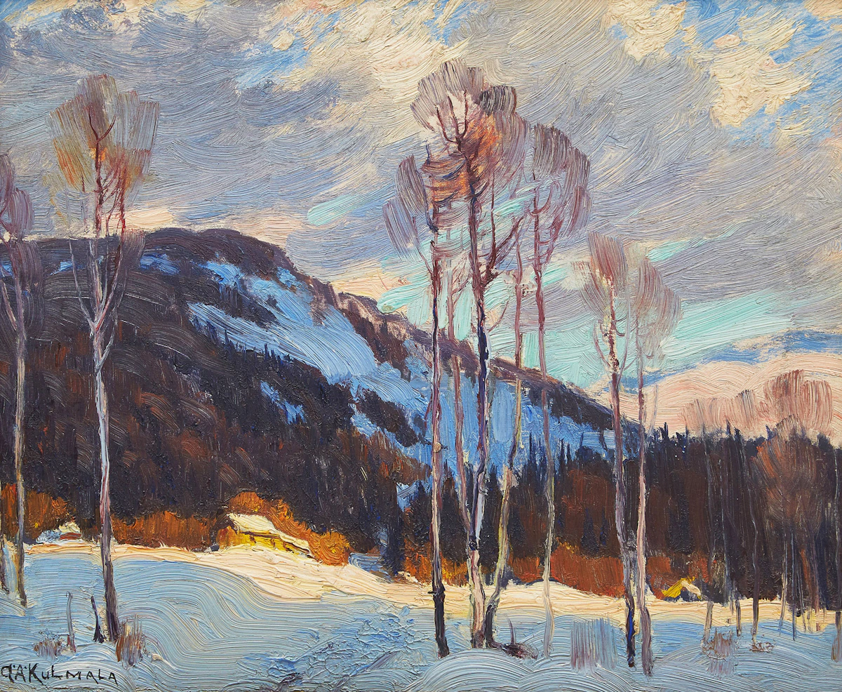 George Arthur Kulmala, Landscape (Sketch No. 1), oil on board
